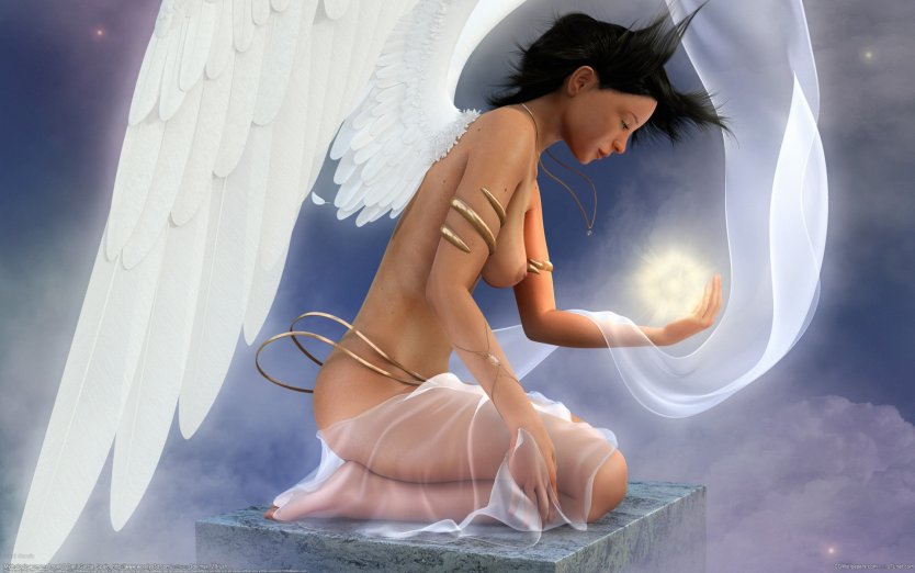 Заставки на рабочий стол девушки ангелы