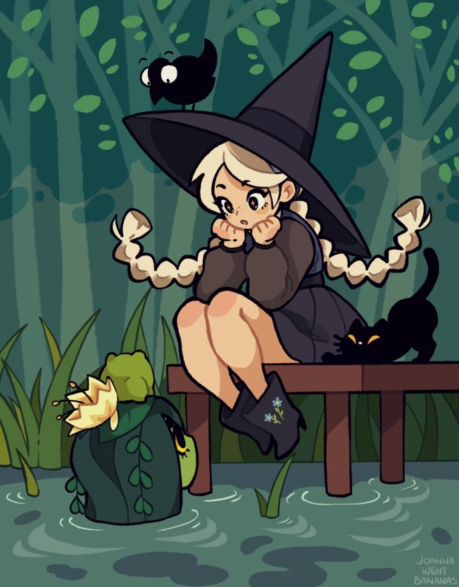 Молодая баба Яга арт