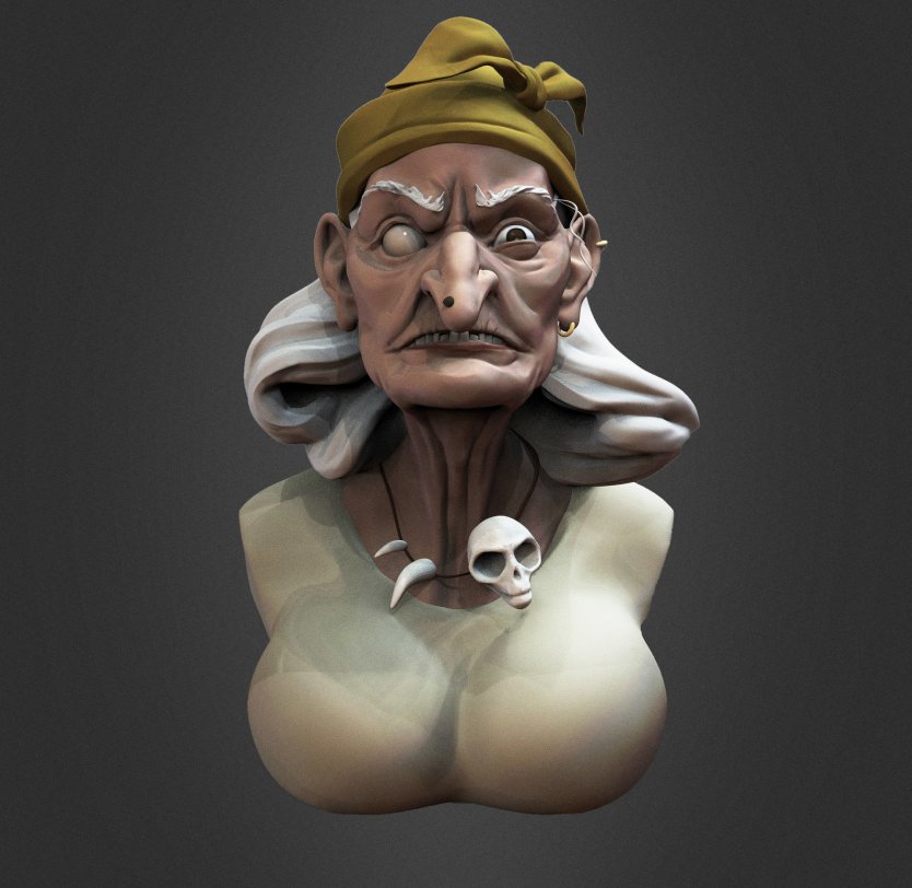 3d Фаберже баба Яга