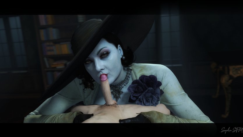 Леди Димитреску Resident Evil blowjob