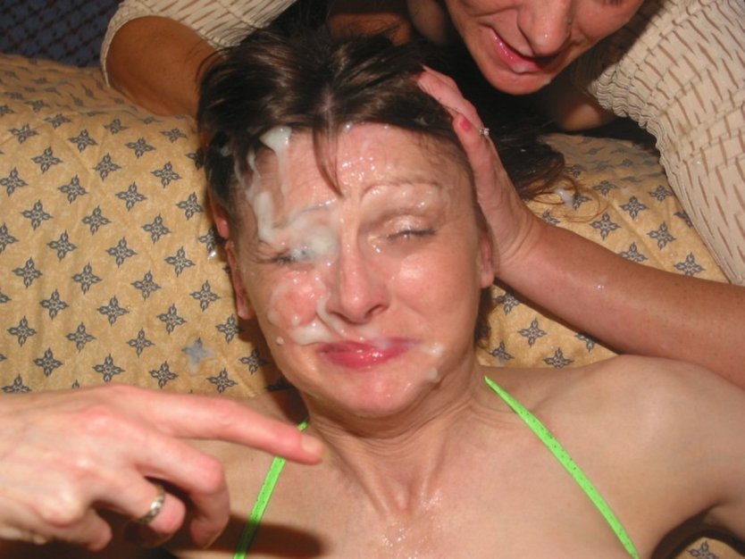 Кончил зрелой на лицо частное