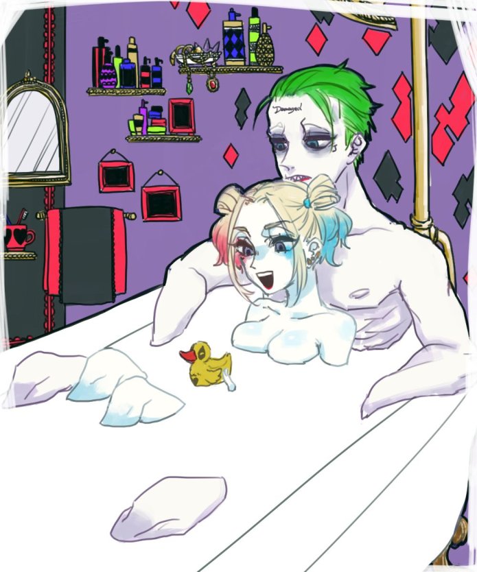 Хентай Харли Квин и Джокер