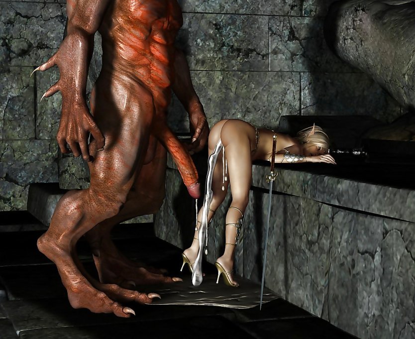 Анджелина Джоли 3d порно. Монстры