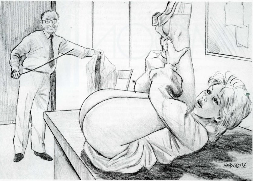 Порка по голой попе рисунки