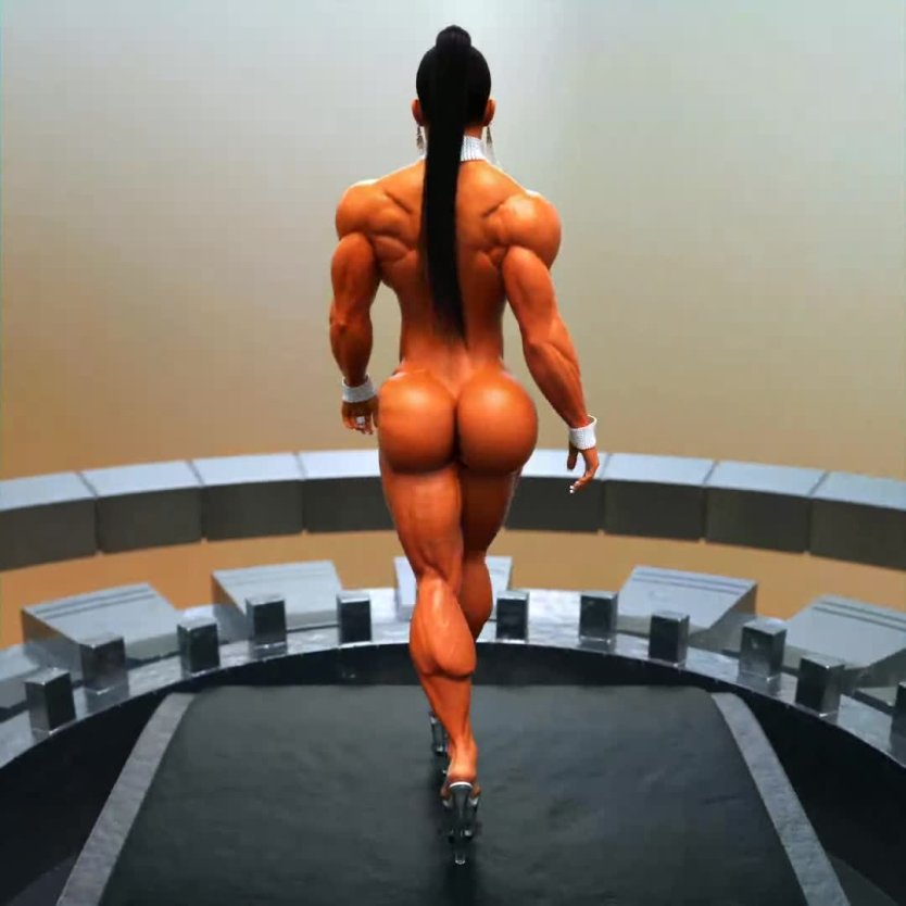 Мускулистая женщина ass