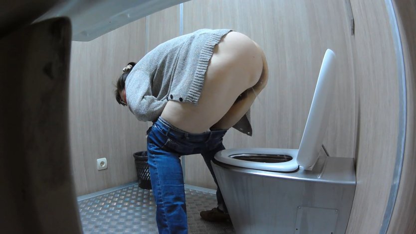 Уличный биотуалет скрытая камера