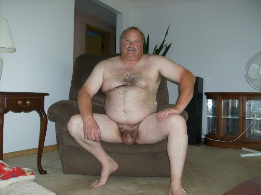 Naked hairy Daddies big Low Hanging balls